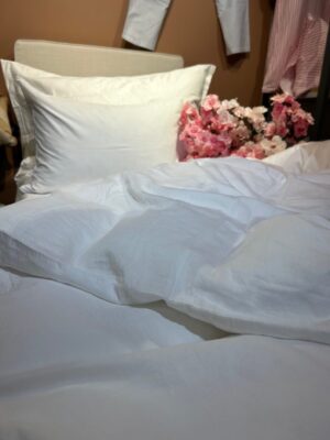 Drøm Sengetøy Stenvasket sateng hvit