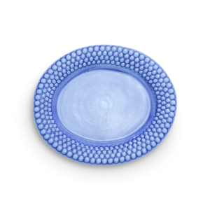 Mateus bubbles serveringsfat ovalt 35x30cm light blue