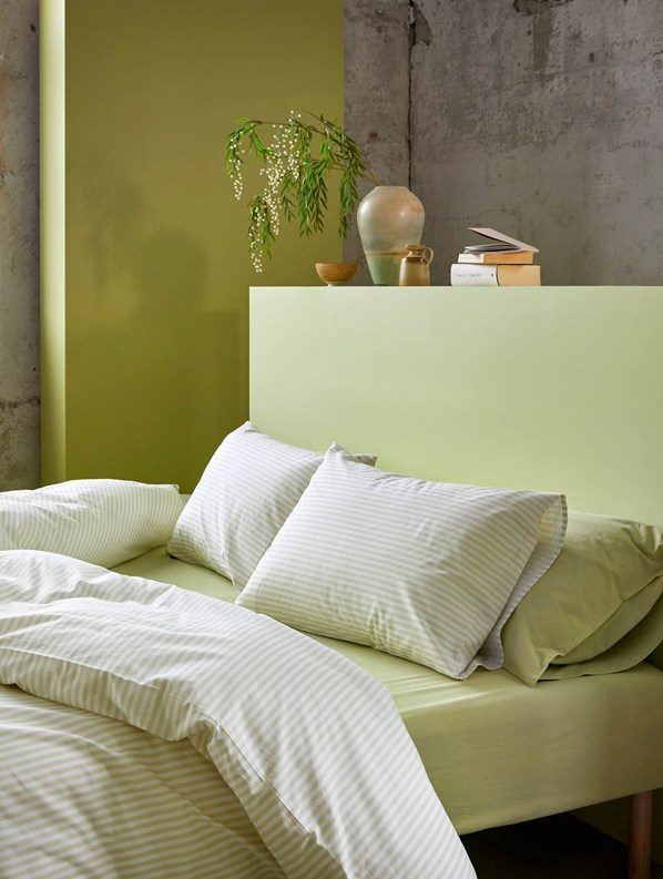 Høie Tor sengetøy ekstra fin bomull dempet lime