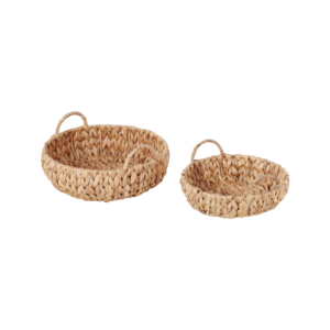 Dixie flettet brødkurv rund med håndtak liten