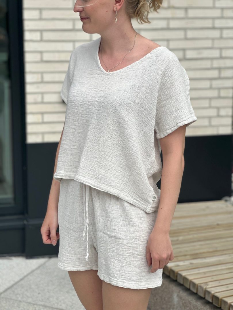 Haomy Symi Shorts og t-skjortesett craie
