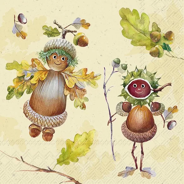 Ihr servietter lunsj Hello fall cream
