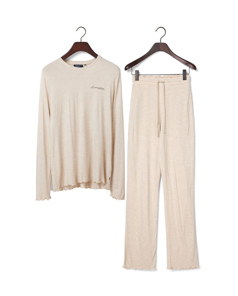Lexington Pysjamassett jersey lys beige