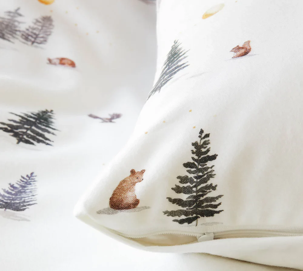Elegante Sengetøy flanell winterwald - Bilde 4