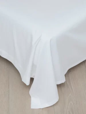 Drøm Flatt laken sateng 270x270 hvit