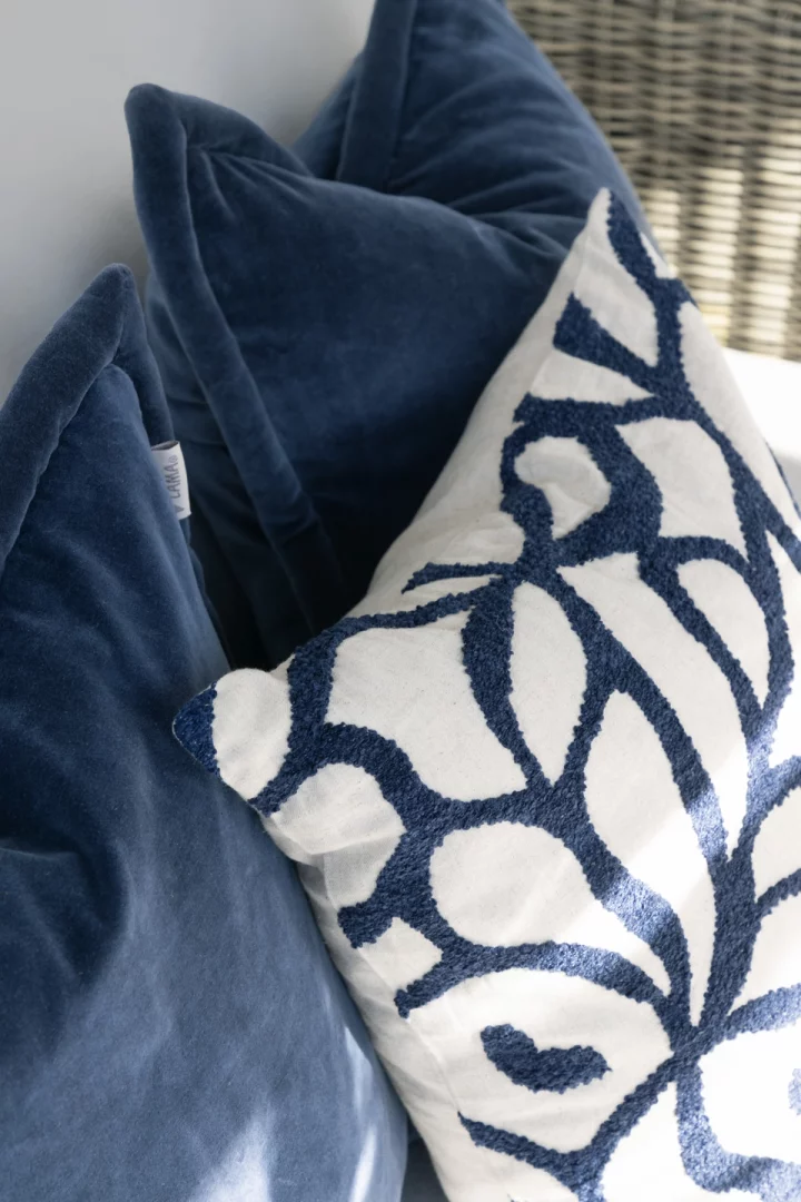 Lama Alpa Pyntepute velour 50x50 lys blå - Bilde 4