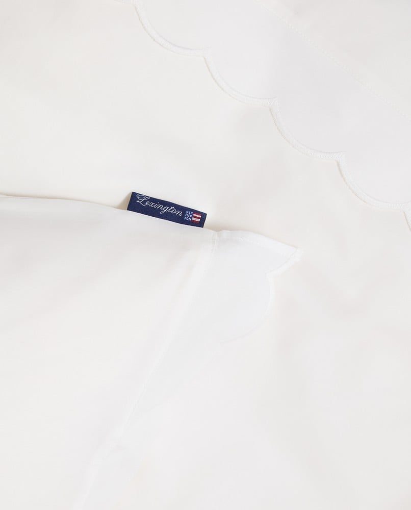 Lexington sengetøy percale scallop white - Bilde 2