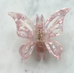 Hårklype sommerfugl rosa