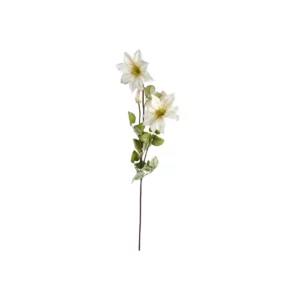 Kunstig blomst klematis stilk 76cm hvit