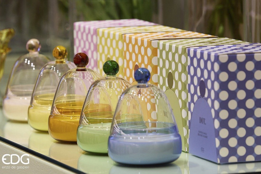 Edg Duftlys med glasslokk Dot morrocan rose - Bilde 2