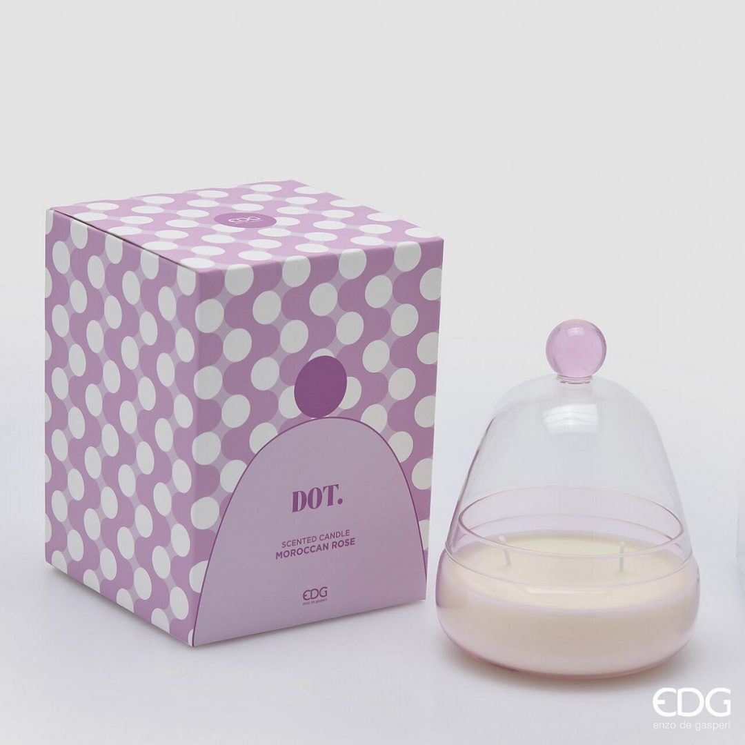 Edg Duftlys med glasslokk Dot fig & gardenia