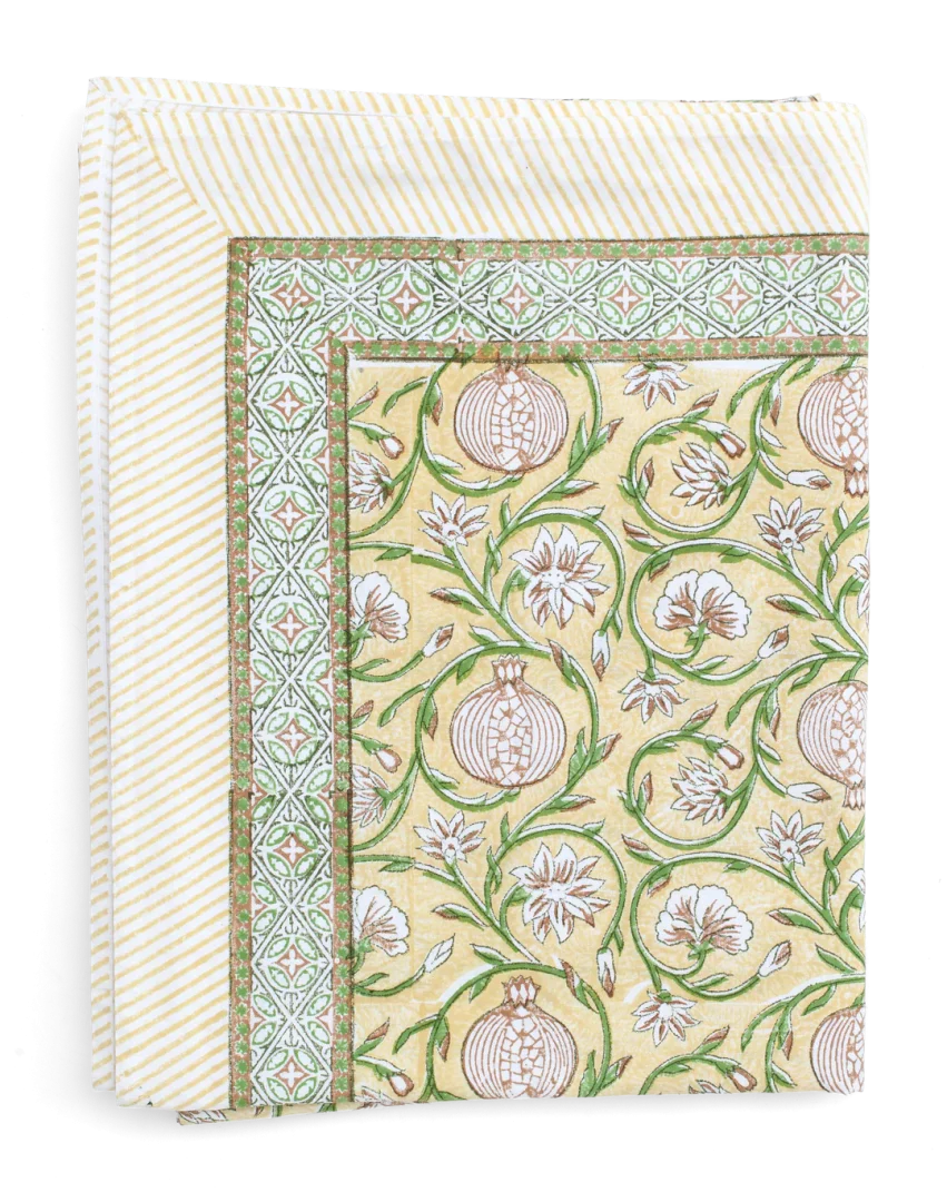 Chamois bomullsduk pomegranate butter yellow