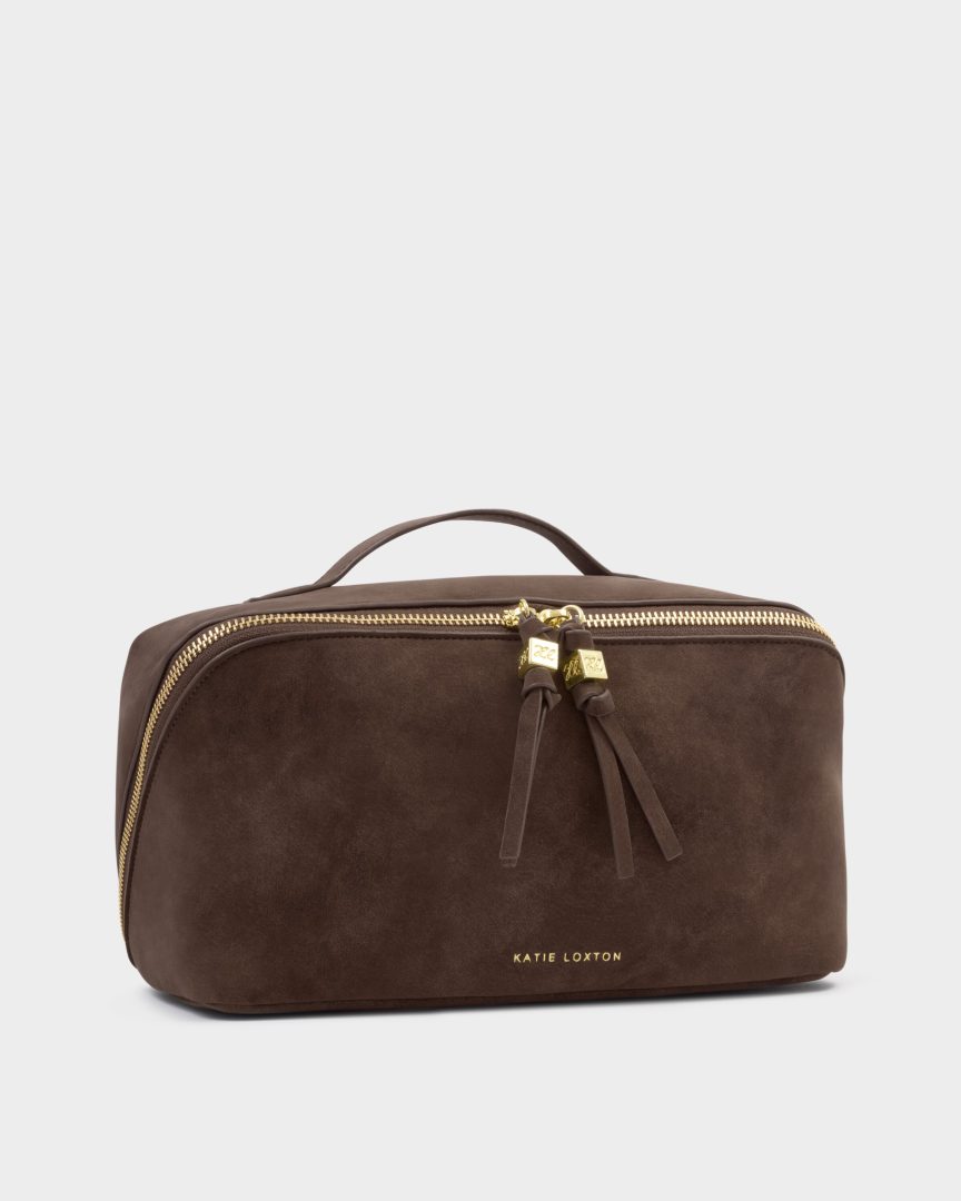 Katie Loxton Soho large Toalettmappe semsket chocolate