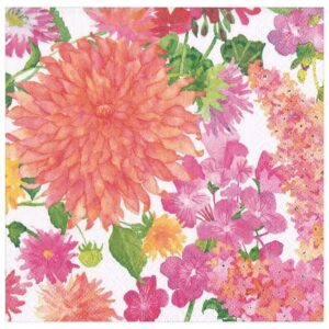 Caspari servietter middag summer blooms