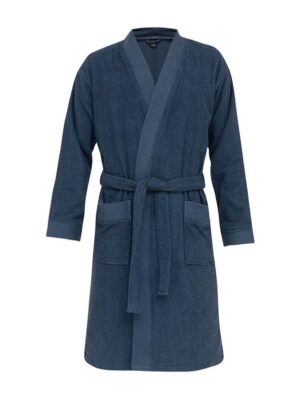 Høie Luno morgenkåpe herre mørk blå