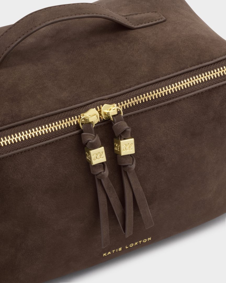 Katie Loxton Soho large Toalettmappe semsket chocolate - Bilde 3