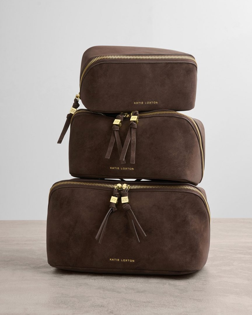 Katie Loxton Soho large Toalettmappe semsket chocolate - Bilde 4