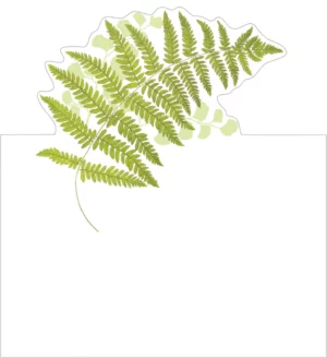 Caspari bordkort fern garden