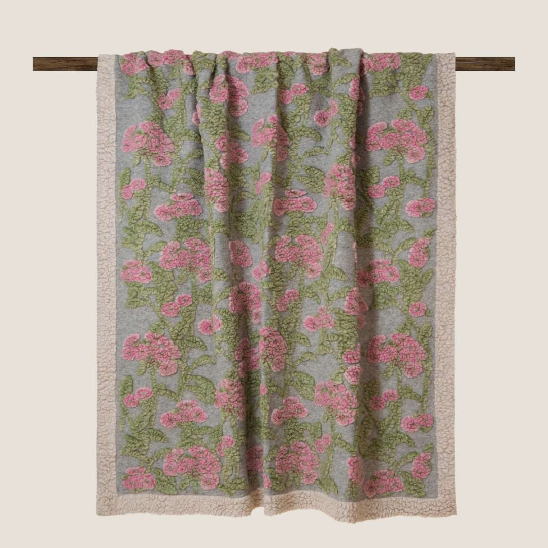 Frati Home ullpledd old flower rosa
