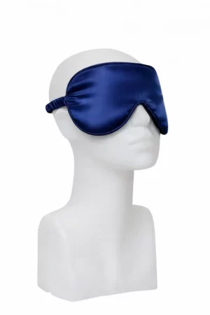 Miao Sovemaske Mulberry Silke navy blue
