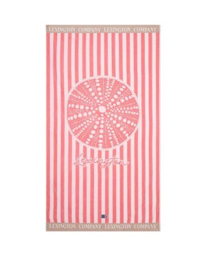 Lexington strandhåndkle sommer striper rosa/hvit