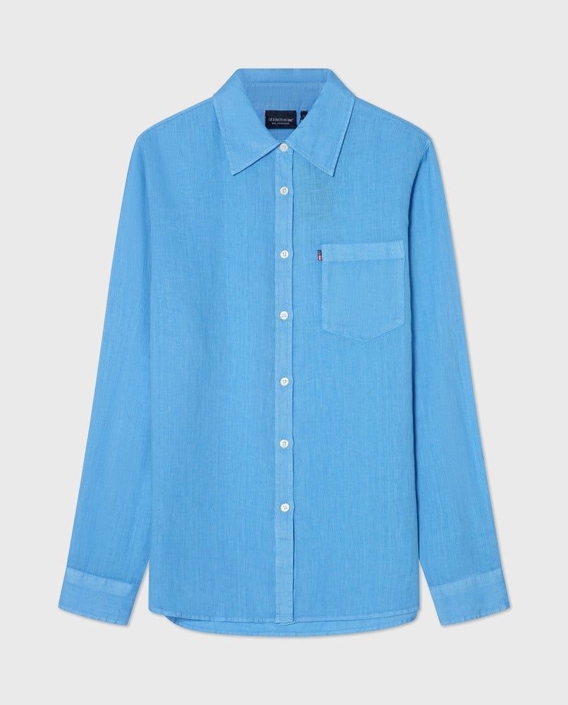 Lexington Linskjorte klassisk blue