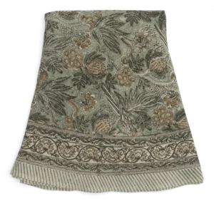 Chamois rund linduk Parrot  220cm sea foam