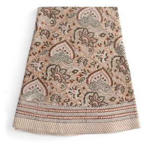 Chamois bomullsduk rund 220cm Oriental peach