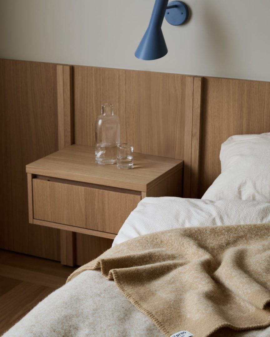 Røros Tweed Mineral Ullpledd sand - Bilde 2