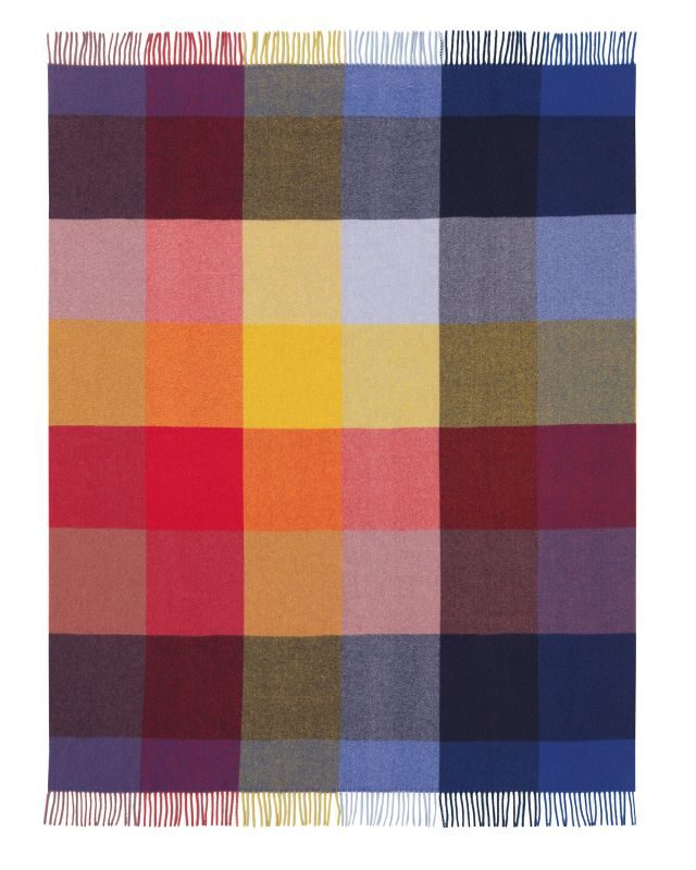 Biederlack ullpledd cashmere bright ruter - Bilde 2
