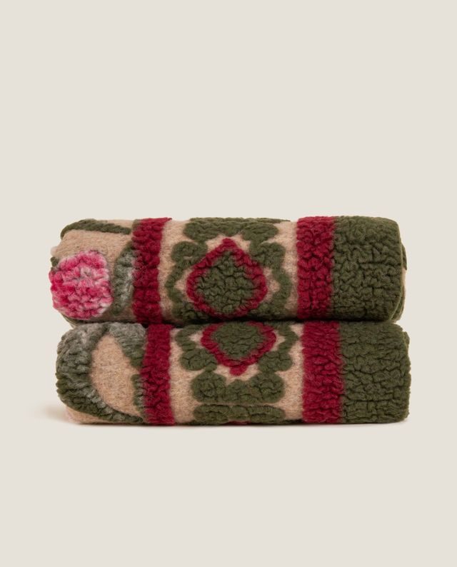 Frati Home ullpledd oriental peony beige - Bilde 3