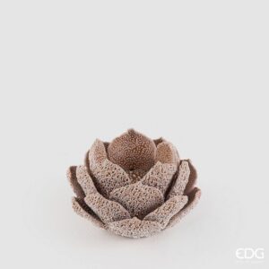 Edg Lysholder Sugar 8cm brun