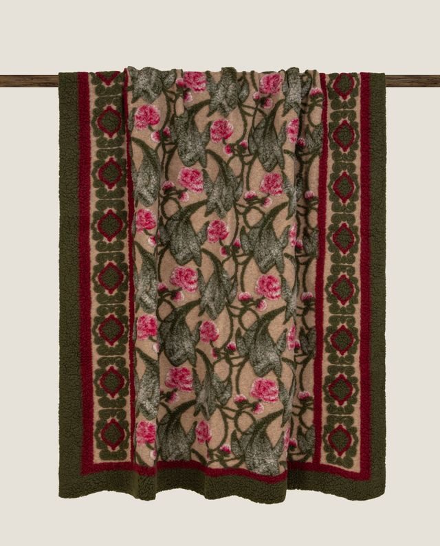 Frati Home ullpledd oriental peony beige - Bilde 2